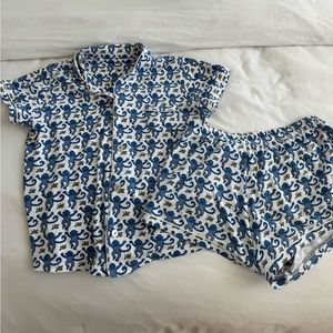 Roller Rabbit Pajamas - Blue Monkey’s Size Small